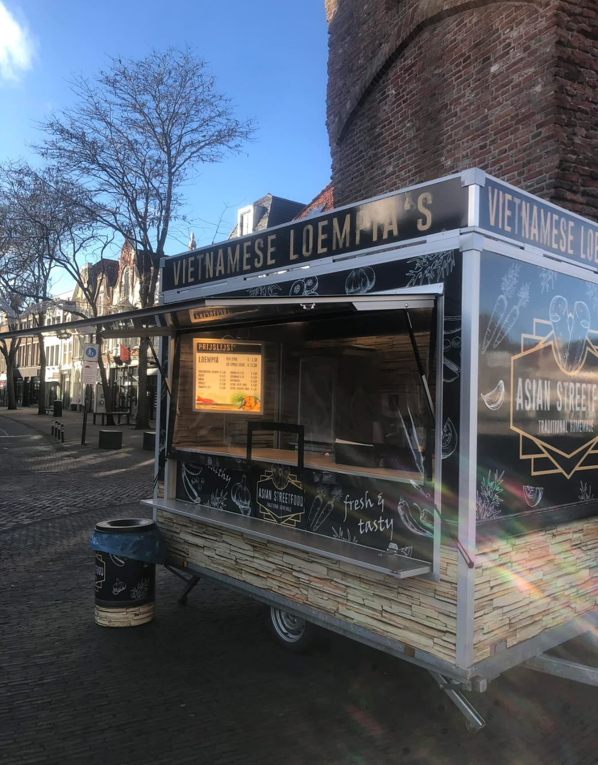 Chen Asian Streetfood kraam op de markt